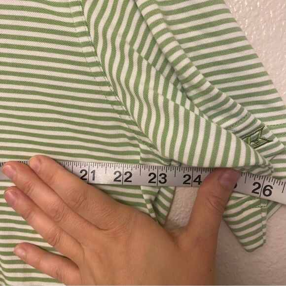 Cutter and Buck dri tech Men’s‎ Performance Golf Polo green Stripe shirt L - Picture 6 of 11